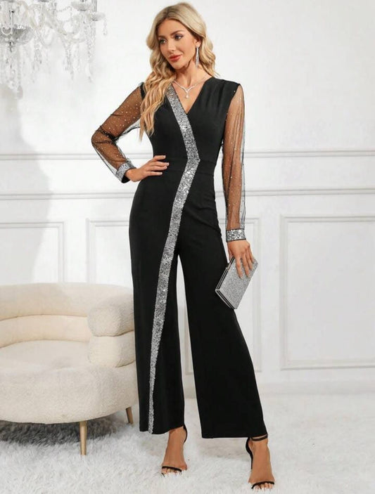 vestito tuta strass