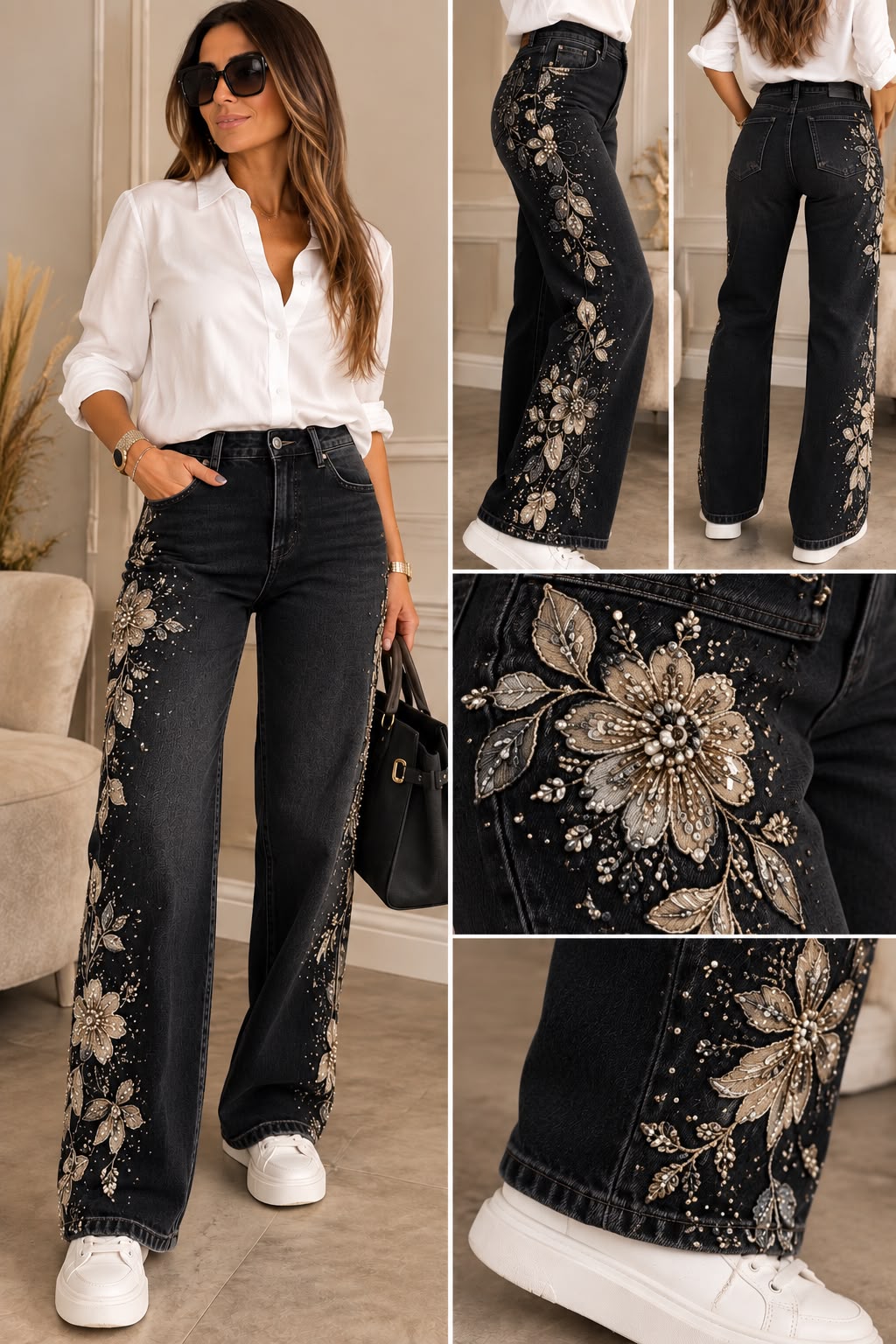 Pantalone Denim Perla