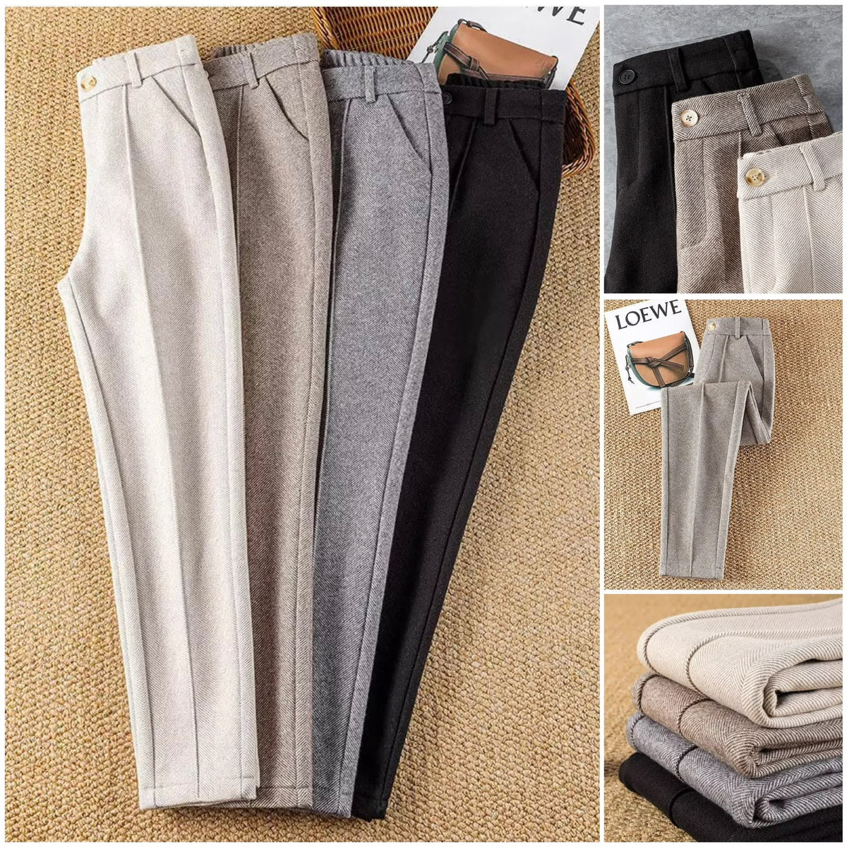Pantaloni Caldo cotone