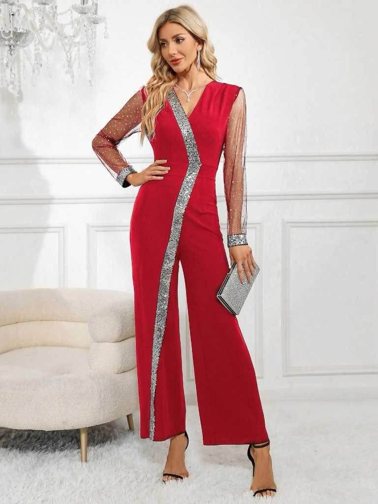 vestito tuta strass