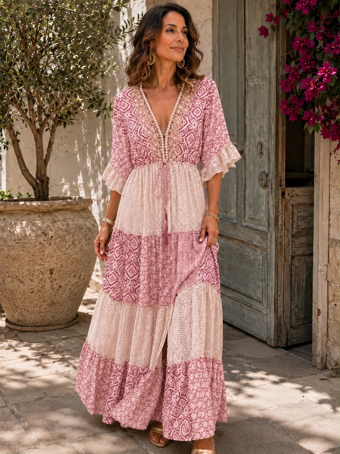 Abito couture Merletto Italiano