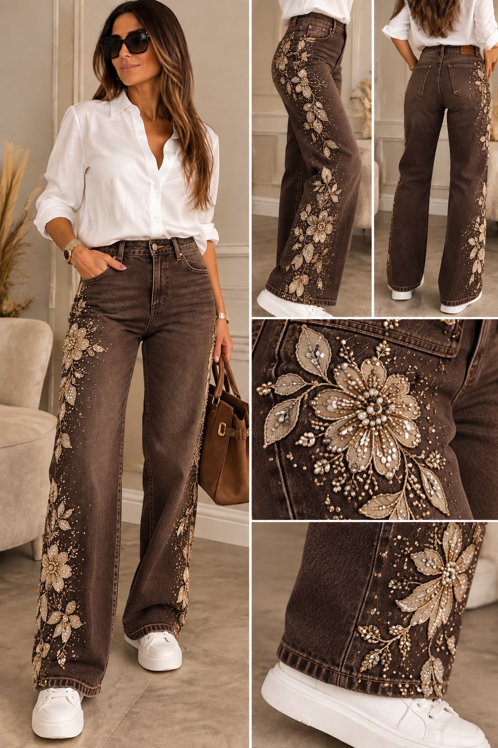 Pantalone Denim Perla
